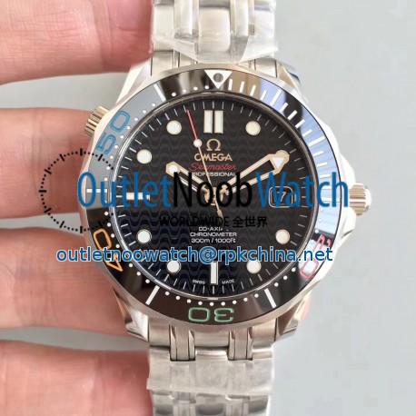 Replica Omega Seamaster Diver 300M Olympic Games Rio 2016 522.30.41.20.01.001 JH Stainless Steel Black Dial Swiss 2824-2