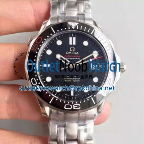 Replica Omega Seamaster 300M James Bond 007 50th Anniversary 212.30.41.20.01.005 JH Stainless Steel Black Dial Swiss 2824-2