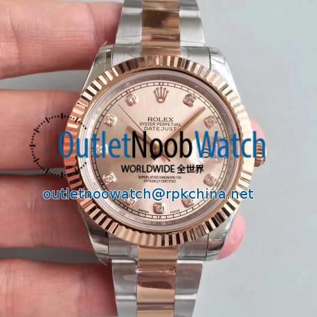 Replica Rolex Datejust II 116333 41MM EW Stainless Steel & Rose Gold Rose Gold Dial Swiss 3136