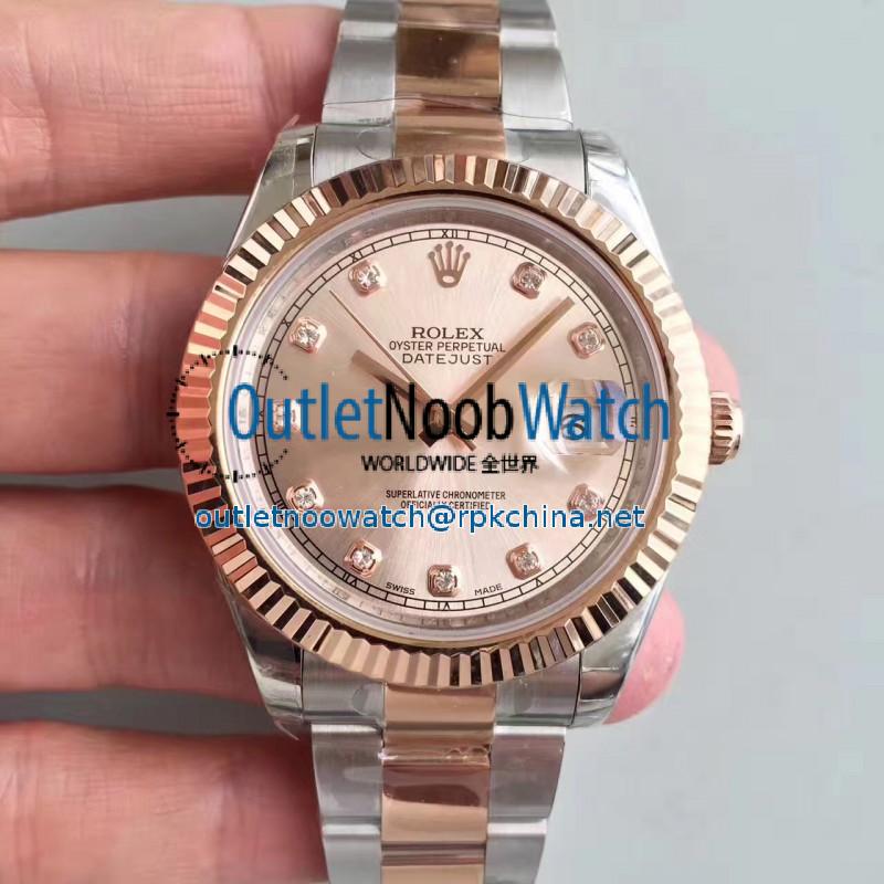 Replica Rolex Datejust II 116333 41MM EW Stainless Steel & Rose Gold Rose Gold Dial Swiss 3136