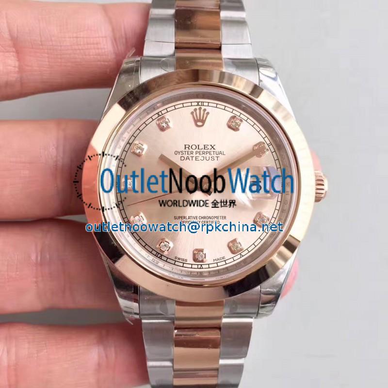 Replica Rolex Datejust II 116333 41MM EW Stainless Steel & Rose Gold Rose Gold Dial Swiss 3136