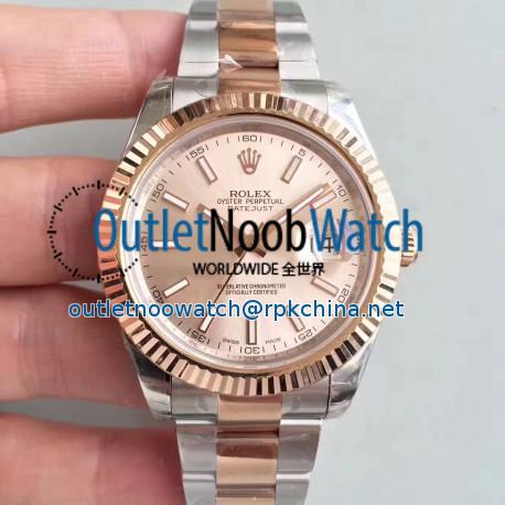 Replica Rolex Datejust II 116333 41MM EW Stainless Steel & Rose Gold Rose Gold Dial Swiss 3136