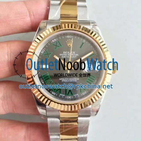 Replica Rolex Datejust II 116333 41MM EW Stainless Steel & Yellow Gold Anthracite Dial Swiss 3136