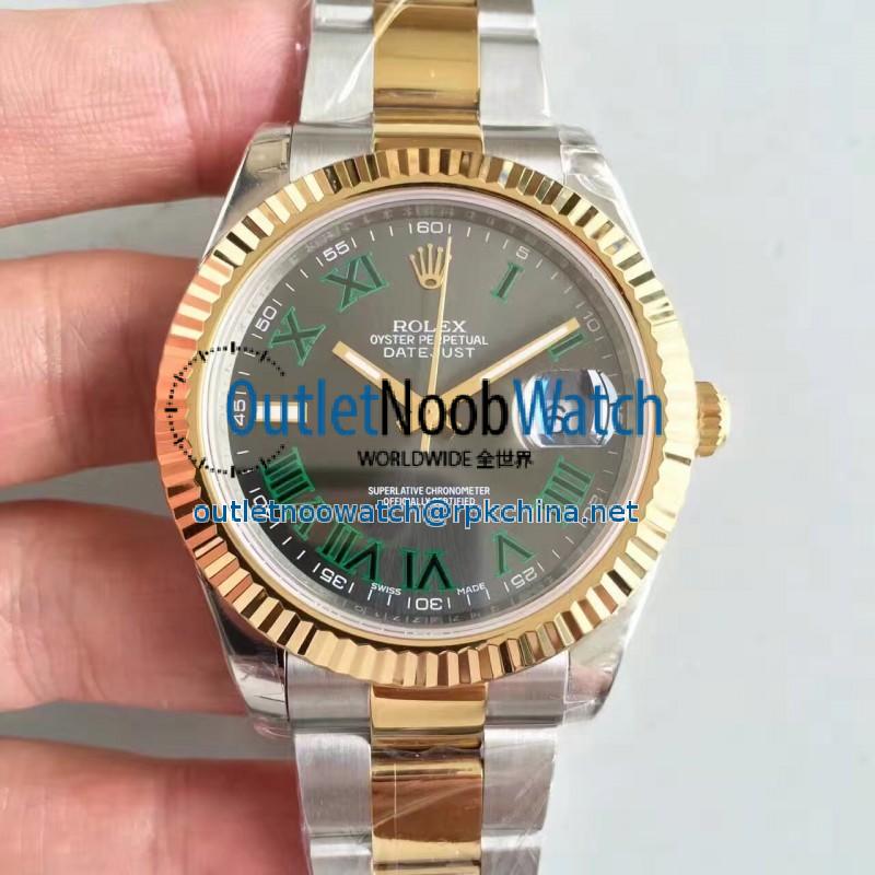 Replica Rolex Datejust II 116333 41MM EW Stainless Steel & Yellow Gold Anthracite Dial Swiss 3136