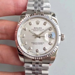 Replica Rolex Datejust 36MM 116234 MIT Stainless Steel 904L Rhodium Dial Swiss 3135