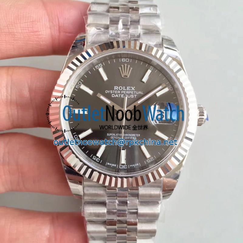 Replica Rolex Datejust II 126334 41MM EW Stainless Steel Anthracite Dial Swiss 3235