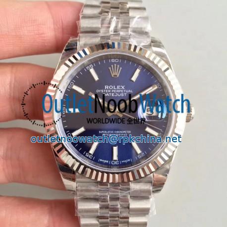 Replica Rolex Datejust II 126334 41MM EW Stainless Steel Blue Dial Swiss 3235