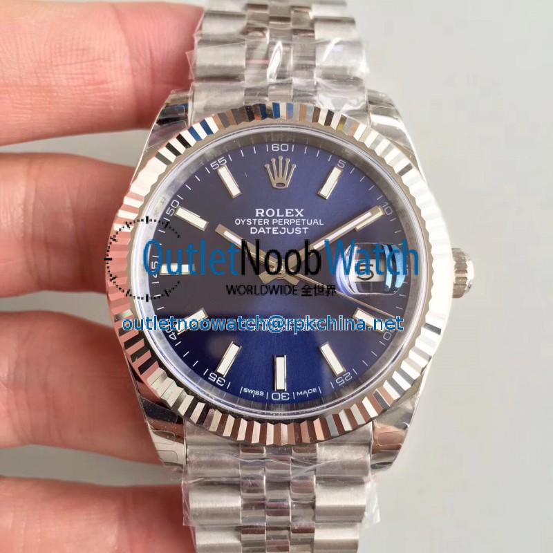 Replica Rolex Datejust II 126334 41MM EW Stainless Steel Blue Dial Swiss 3235