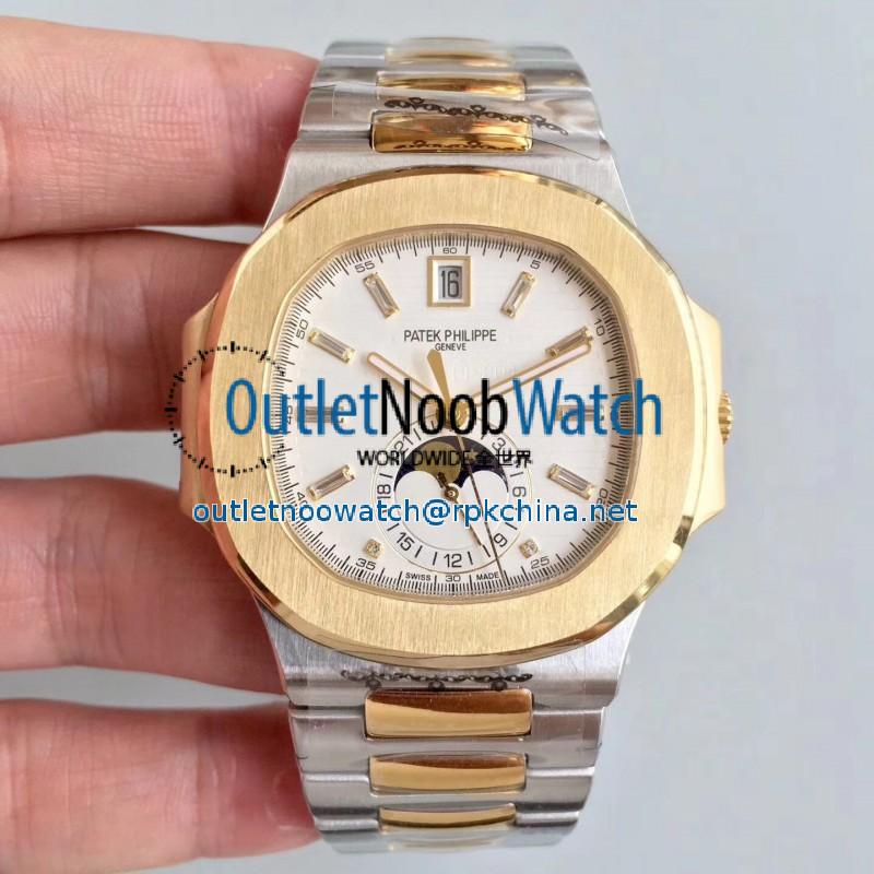 Replica Patek Philippe Nautilus 5726/1A-001 N Yellow Gold & Stainless Steel White Dial Swiss 324 S QA LU 24H/303