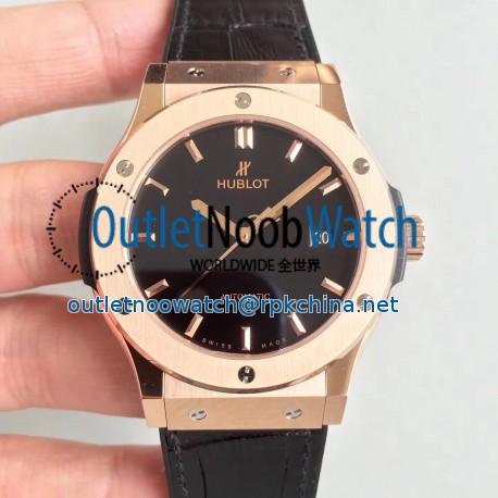 Replica Hublot Classic Fusion King Gold 511.OX.1181.LR JJ Rose Gold Black Dial Swiss HUB1112