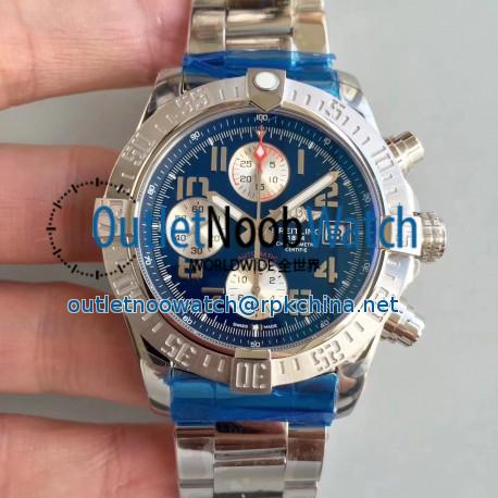 Replica Breitling Avenger II Automatic Chronograph A1338111/C870SS GF Stainless Steel Blue Dial Swiss 7750