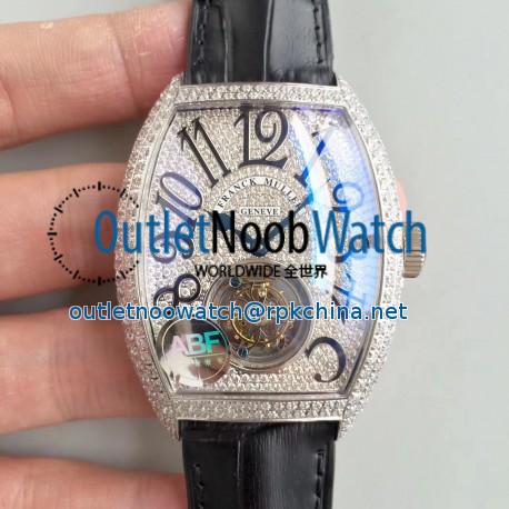 Replica Franck Muller Cintree Curvex Imperial Tourbillon 8880 T ABF Stainless Steel & Diamonds Diamond Dial Swiss Tourbillon