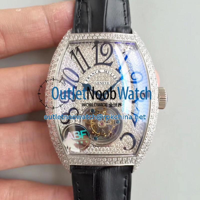 Replica Franck Muller Cintree Curvex Imperial Tourbillon 8880 T ABF Stainless Steel & Diamonds Diamond Dial Swiss Tourbillon