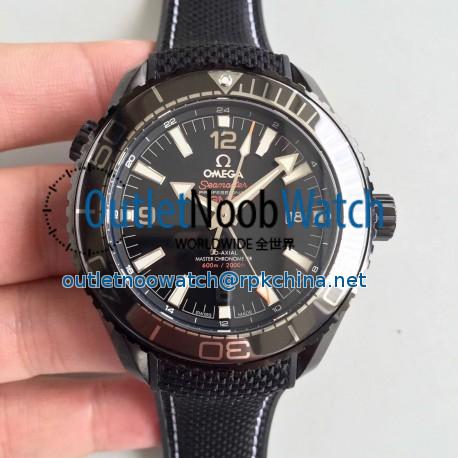 Replica Omega Seamaster Planet Ocean 600M GMT Deep Black 215.92.46.22.01.001 JH PVD Black Dial Swiss 8906