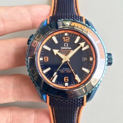 Replica Omega Seamaster Planet Ocean 600M Co-Axial GMT Big Blue 215.32.44.21.01.001 JH Blue PVD Blue Dial Swiss 8906