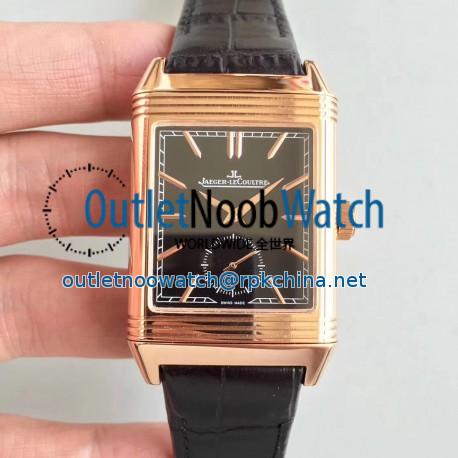 Replica Jaeger-LeCoultre Grande Reverso 986 N Rose Gold Black Dial Swiss JLC 986