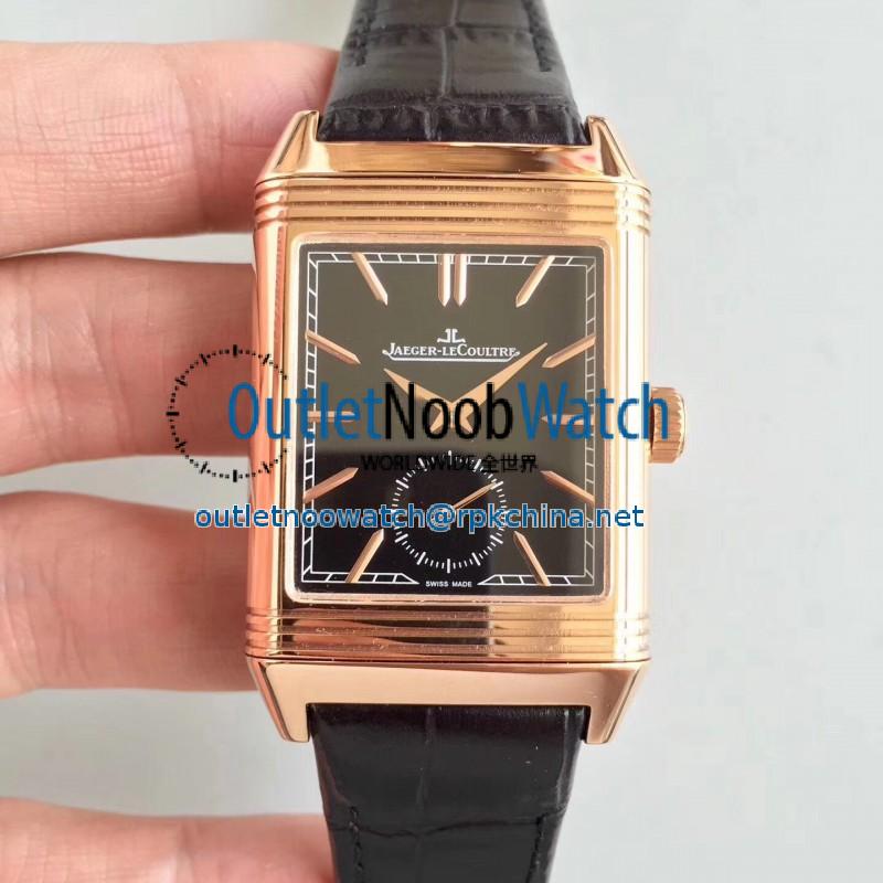 Replica Jaeger-LeCoultre Grande Reverso 986 N Rose Gold Black Dial Swiss JLC 986