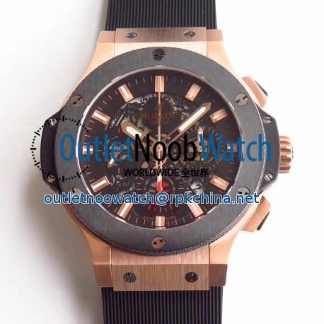 Replica Hublot Big Bang Aero Bang Gold 311.PX.1180.GR HB Rose Gold Black Skeleton Dial Swiss HUB4100