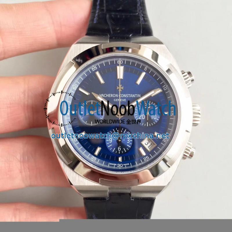 Replica Vacheron Constantin Overseas Chronograph 5500V/110A-B148 JF Stainless Steel Blue Dial Swiss 7750