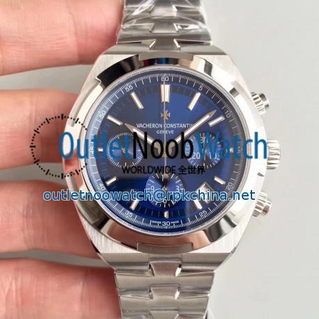 Replica Vacheron Constantin Overseas Chronograph 5500V/110A-B148 JF Stainless Steel Blue Dial Swiss 7750