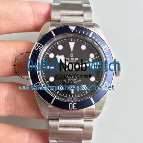 Replica Tudor Heritage Black Bay Blue 79220B ZF V4 Stainless Steel Black Dial Swiss 2824-2