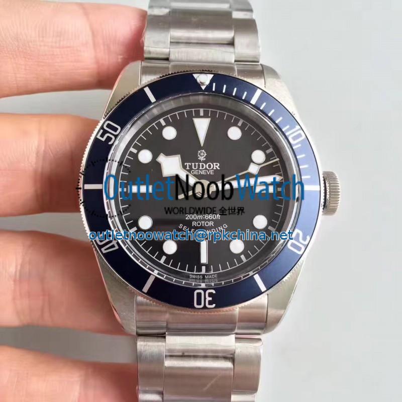 Replica Tudor Heritage Black Bay Blue 79220B ZF V4 Stainless Steel Black Dial Swiss 2824-2