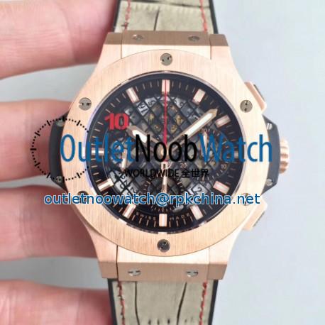 Replica Hublot Big Bang Aero Bang Gold 311.PX.1180.GR HB Rose Gold Black Skeleton Dial Swiss HUB4100