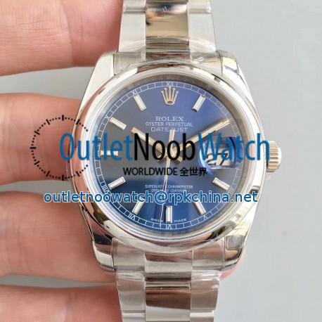 Replica Rolex Datejust 36MM 116200 AR Stainless Steel 904L Blue Dial Swiss 3135