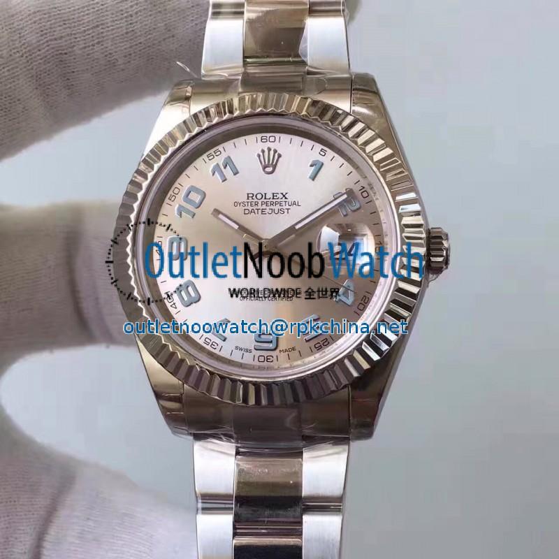 Replica Rolex Datejust II 116334 2018 41MM EW Stainless Steel Rhodium Dial Swiss 3136