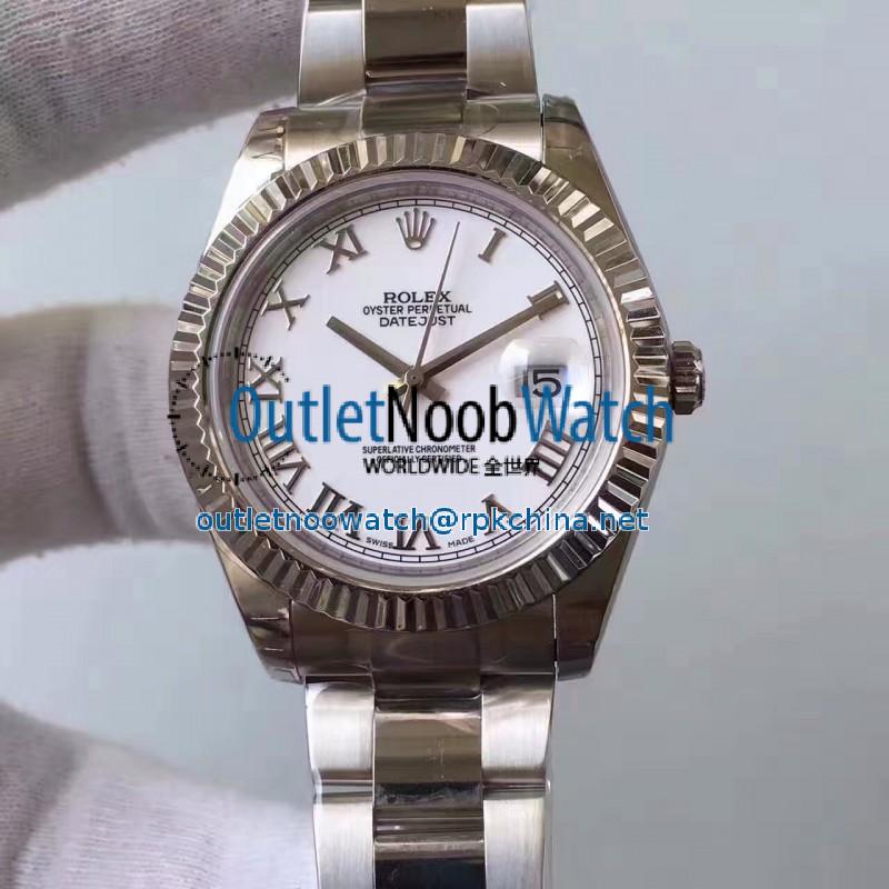 Replica Rolex Datejust II 116334 2018 41MM EW Stainless Steel White Dial Swiss 3136