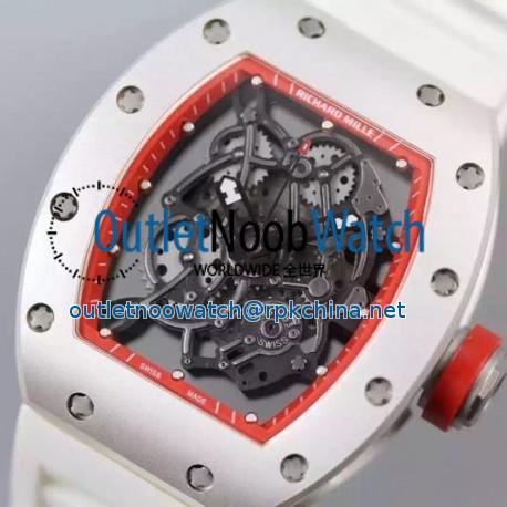 Replica Richard Mille RM035 White PVD Red Dial M9015