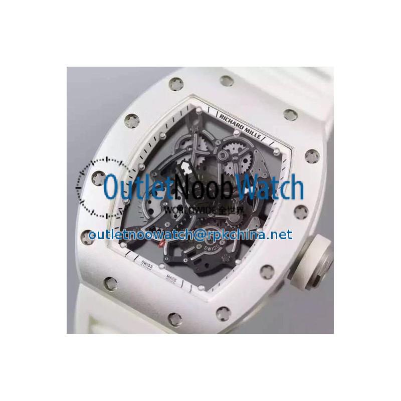 Replica Richard Mille RM035 White PVD White Dial M9015