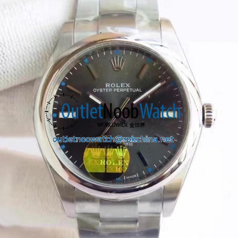 Replica Rolex Oyster Perpetual 39 114300 2018 UB Stainless Steel Anthracite Dial Swiss 2836-2