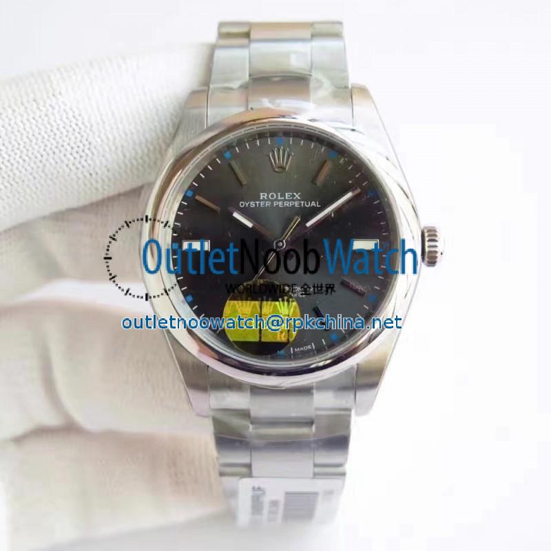 Replica Rolex Oyster Perpetual 34 114300 2018 UB Stainless Steel Anthracite Dial Swiss 2836-2