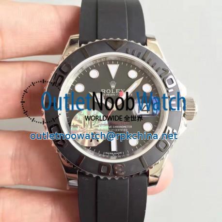 Replica Rolex Yacht-Master 40 116655 2018 JF Stainless Steel Black Dial Swiss 3135