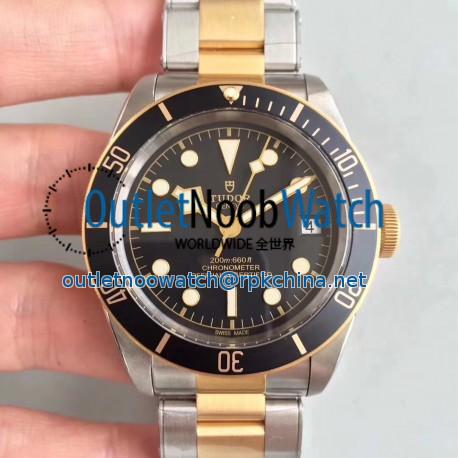 Replica Tudor Heritage Black Bay S&G M79733N-0002 ZF Stainless Steel & Rose Gold Black Dial Swiss 2824-2