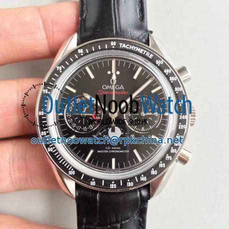 Replica Omega Speedmaster Moonwatch Moonphase Chronograph 304.33.44.52.01.001 BF Stainless Steel Black Dial Swiss 9300