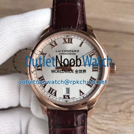 Replica Chopard L.U.C 1937 Classic 161937-5001 FK Rose Gold Silver Dial Swiss L.U.C 01.01-L