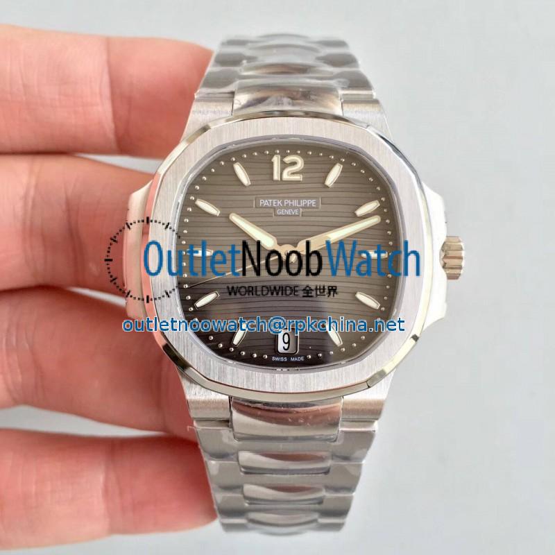 Replica Patek Philippe Nautilus Ladies 7118/1A-011 PF Stainless Steel Anthracite Dial Swiss 324 S C