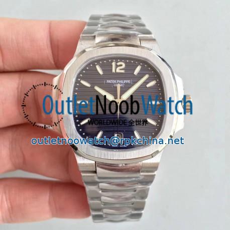 Replica Patek Philippe Nautilus Ladies 7118/1A-001 PF Stainless Steel Blue Dial Swiss 324 S C