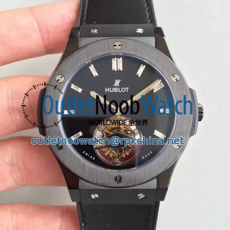 Replica Hublot Classic Fusion Tourbillon Night Out 505.CS.1270.VR TF PVD Black Dial Swiss HUB6011