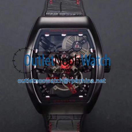 Replica Franck Muller Vanguard Gravity Skeleton V 45 T GRAVITY CS SQT N PVD Skeleton Dial M9015