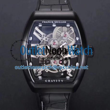 Replica Franck Muller Vanguard Gravity Skeleton V 45 T GRAVITY CS SQT N PVD Skeleton Dial M9015