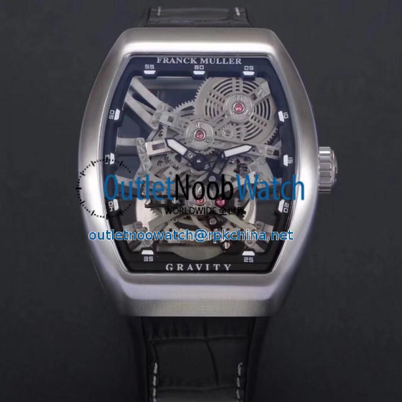 Replica Franck Muller Vanguard Gravity Skeleton V 45 T GRAVITY CS SQT N Stainless Steel Skeleton Dial M9015