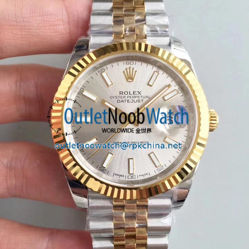 Replica Rolex Datejust II 116333 41MM EW Stainless Steel & Yellow Gold Rhodium Dial Swiss 3136