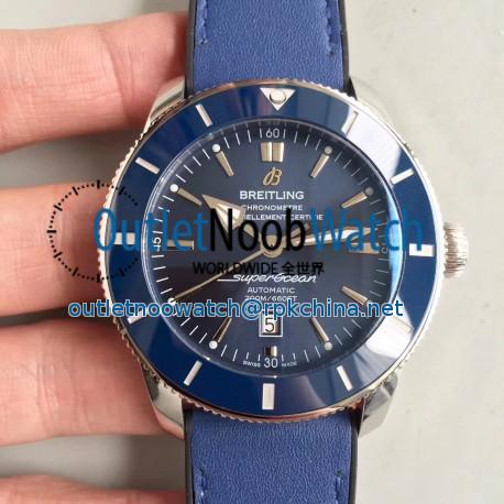 Replica Breitling Superocean Heritage II 42M AB201016/C960-211S GF Stainless Steel Blue Dial Swiss 2824-2