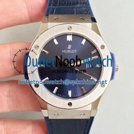 Replica Hublot Classic Fusion Titanium Blue 511.NX.7170.LR SR Titanium Blue Dial Swiss HUB1112