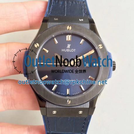 Replica Hublot Classic Fusion Ceramic Blue 511.CM.7170.LR SR Ceramic Blue Dial Swiss HUB1112