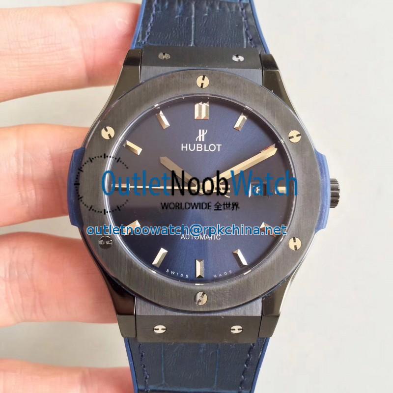 Replica Hublot Classic Fusion Ceramic Blue 511.CM.7170.LR SR Ceramic Blue Dial Swiss HUB1112