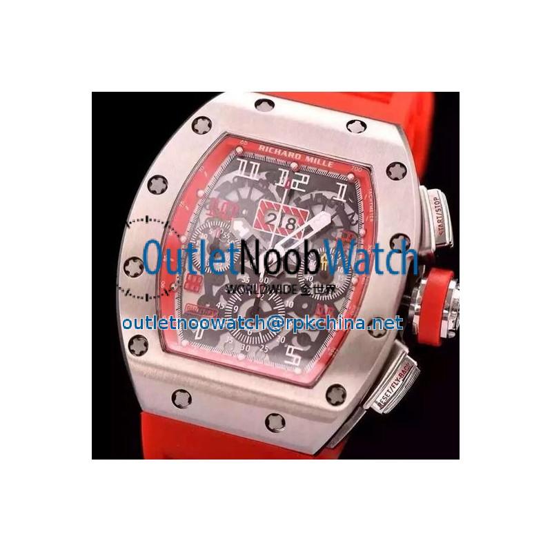 Replica Richard Mille RM011-FM Felipe Massa Chronograph Titanium Red Dial Swiss 7750